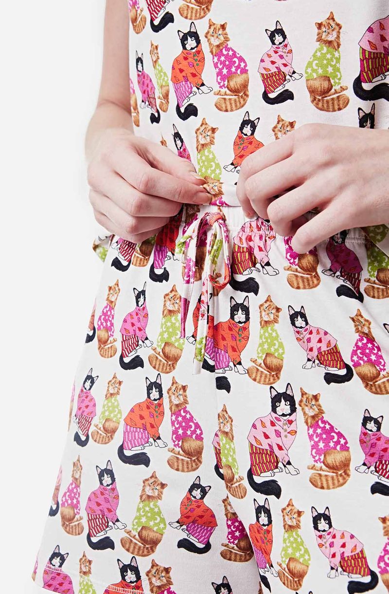 pijama-curto-cats