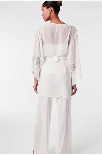 Pijama Longo Trio Cetim St Barth
