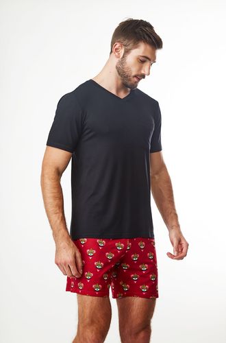 Pijama Curto Malha Grécia Masculino