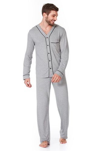 Pijama Longo Manga Longa Malha Rafael