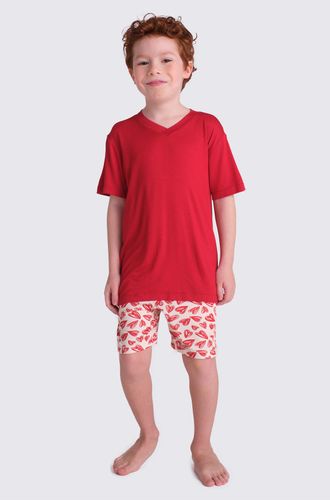Pijama Curto Malha Love Mini