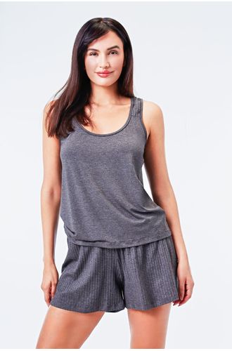 Pijama Curto Regata Malha Cecilia