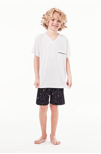 Pijama Curto Malha Monterrey Kids Masculino