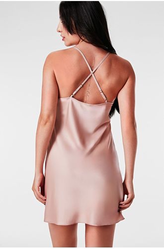 Camisola Curta Alça Cetim My Basics