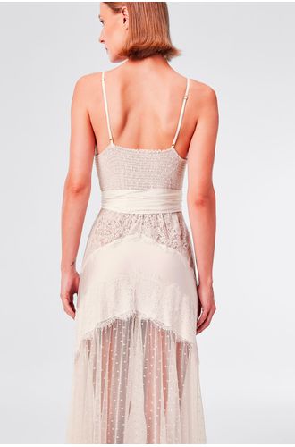 Camisola Longa Alça Tule St Barth