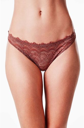Calcinha Fio Renda Mocha Mousse