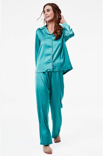 Pijama Longo Cetim Mia