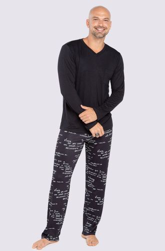 Pijama Longo Malha Poesia Masculino