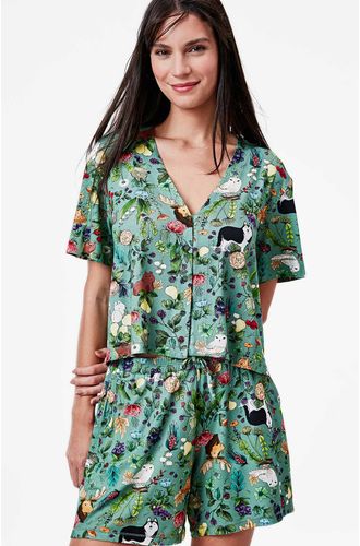 Pijama Curto Malha Nórdica