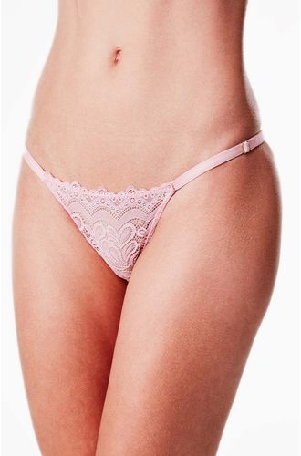Calcinha String Renda Rose Fog