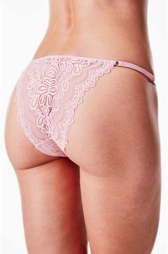 Calcinha String Renda Rose Fog