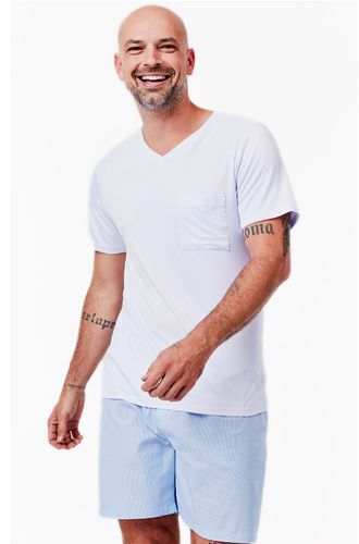 Pijama Curto Tricoline Suécia Masculino