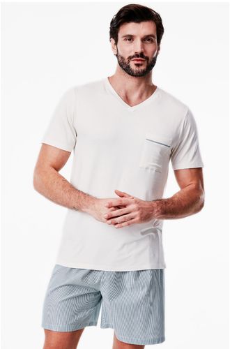 Pijama Curto Tricoline Islândia Masculino