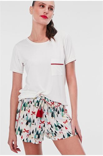 Pijama Curto Viscose Noel