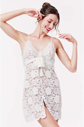Camisola Curta Alça Renda Marriage