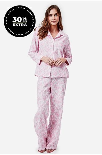 Pijama Longo Botões Malha Nuuk