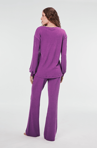 Jogging Longo Malha Tricot Margot