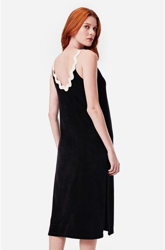 Vestido Longo Alça Atoalhado Bahamas