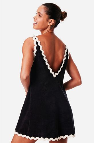 Vestido Curto Regata Atoalhado Bahamas