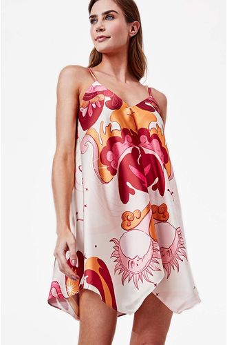 Camisola Curta Alça Cetim Valkíria