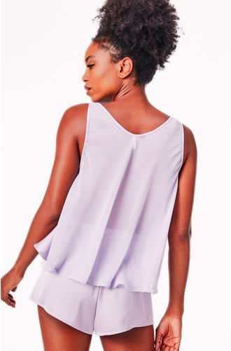 Pijama Curto Regata Cetim Frigg