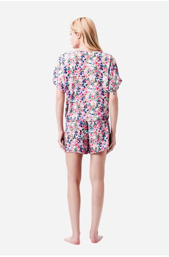 Pijama Curto Botões Cetim Cristine