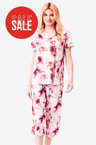 Pijama Capri Manga Curta Jersey Mirabelle