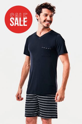 Pijama Curto Liganete Riviera Maya Masculino