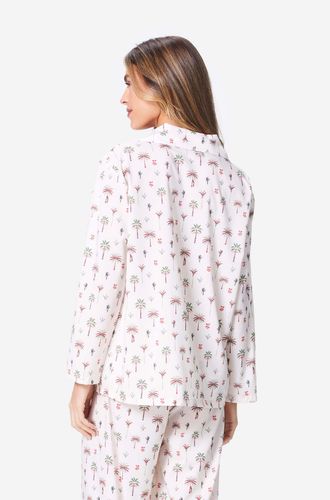 Pijama Longo Botões Malha Itabuna