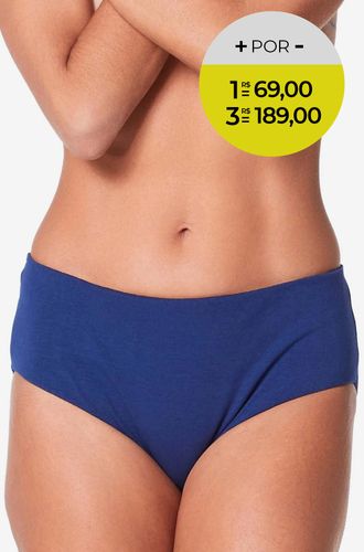 Calcinha Cavada Lateral Larga Cotton Milk