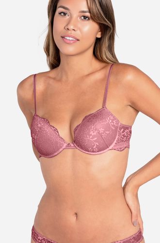 Sutiã Push Up Renda Deep Skin