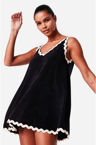 Vestido Curto Regata Atoalhado Bahamas