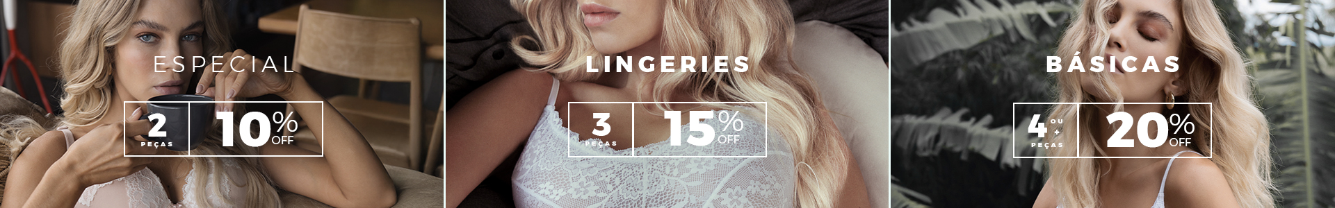 Especial Lingeries Básicas Jogê